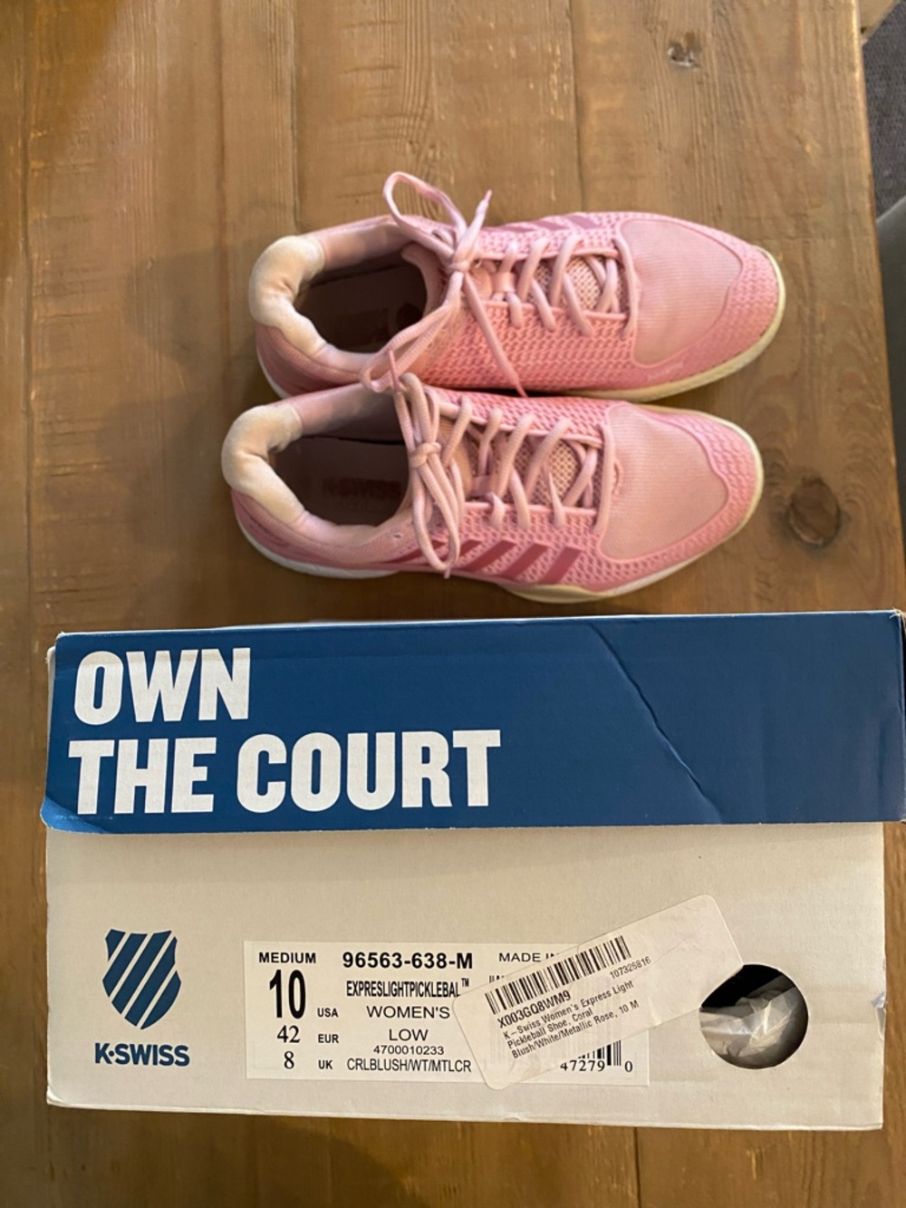 K-Swiss Pink Express Light Pickleball Shoe